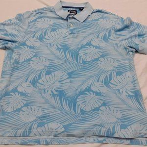 Chaps Polo Shirt Short Sleeve Golf Floral 2XL